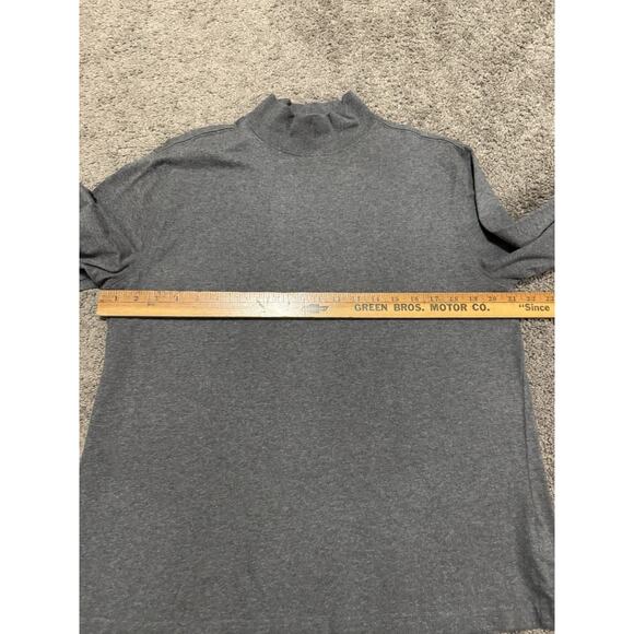 Lands End Women’s Gray Mock Neck Pullover Winter Fall Shirt Medium - Picture 5 of 6